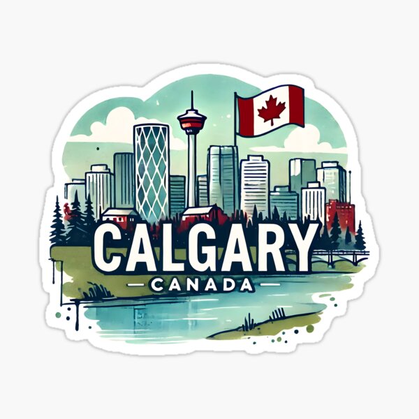 Item preview, Calgary Alberta Canada  designed and sold by HowToCanadian.