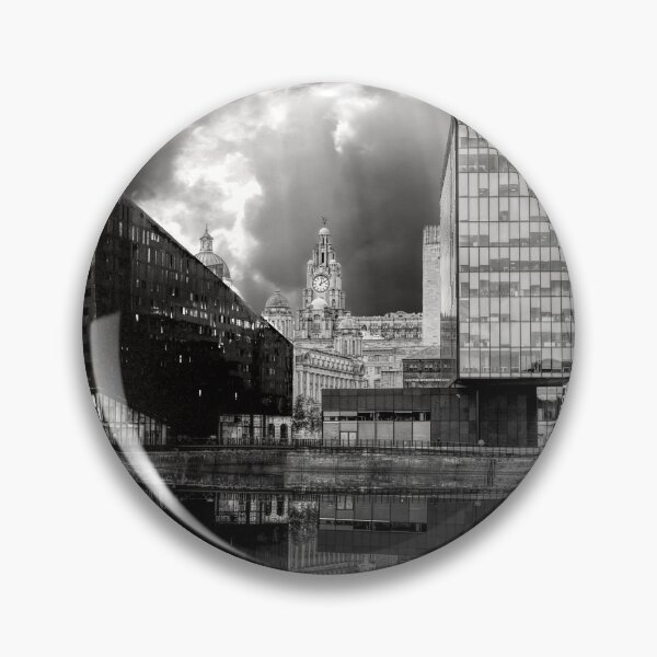 Item preview, Liverpool Cityscape BW designed and sold by Alisonchambers2.