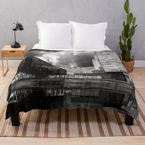 Item preview, Liverpool Cityscape BW designed and sold by Alisonchambers2.