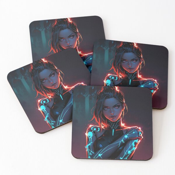 Item preview, Glowing Futuristic Anime Girl designed and sold by KungKthulhu.