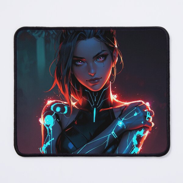 Item preview, Glowing Futuristic Anime Girl designed and sold by KungKthulhu.