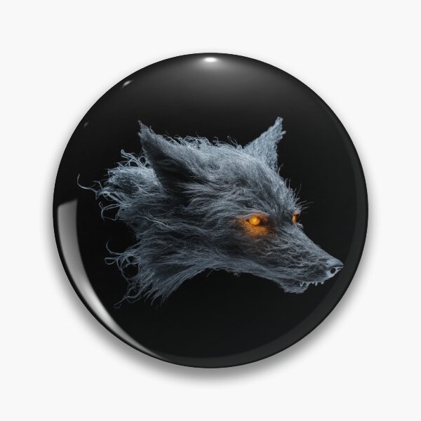 Item preview, Mystical Glowing-Eyed Wolf Design – Eerie Wild Canine Art designed and sold by VisualArtsOasis.