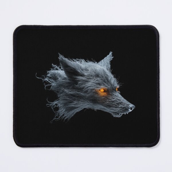 Item preview, Mystical Glowing-Eyed Wolf Design – Eerie Wild Canine Art designed and sold by VisualArtsOasis.