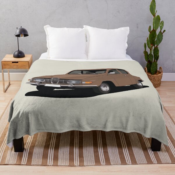 Item preview, SAAB 96 in brown - illustration designed and sold by knappidesign.