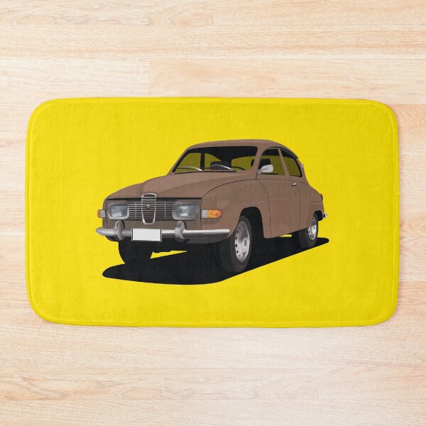 Item preview, SAAB 96 in brown - illustration designed and sold by knappidesign.