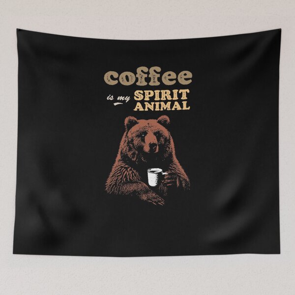 Item preview, Bear: Coffee is my spirit animal designed and sold by Syahrasi.
