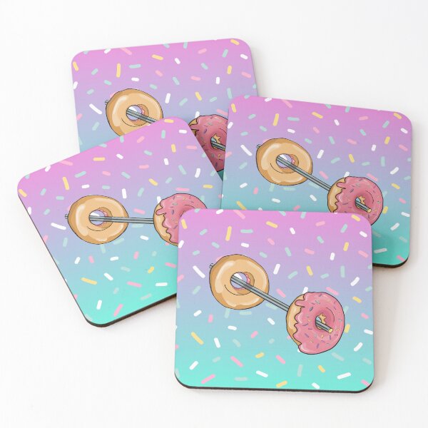 Item preview, Deadlifts & Donuts - Donut Barbell designed and sold by BirdseyDesigns.