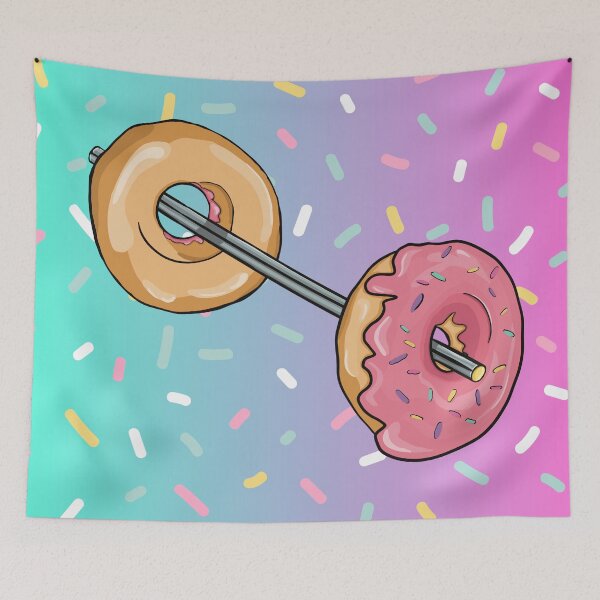 Item preview, Deadlifts & Donuts - Donut Barbell designed and sold by BirdseyDesigns.