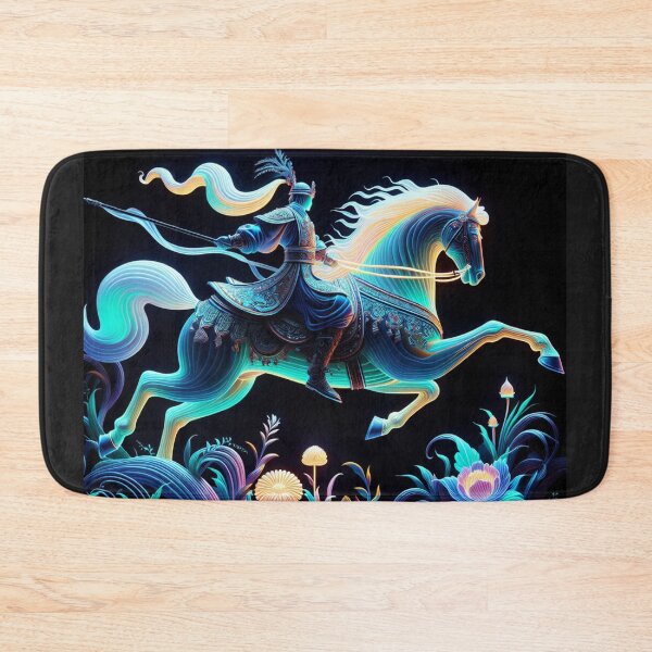 Item preview, Neon Warrior on a Fierce Battle Horse designed and sold by Faranyaz.