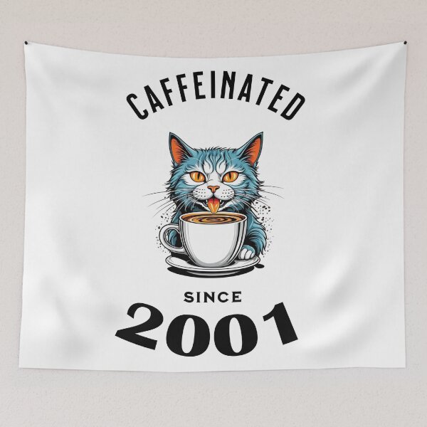 Item preview, Cat Caffeinated Since 2001 designed and sold by LegendaryDesigns.