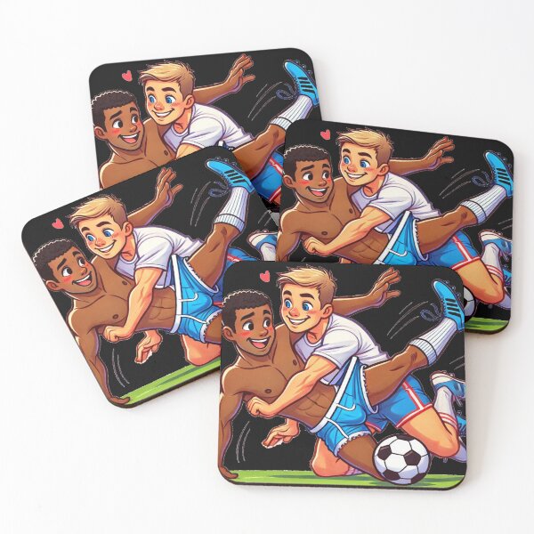Item preview, Ooops! Football Fun Daddies - LGBTQ Gay Pride Berber Brushstrokes Graphic Design designed and sold by ItsAKinkThing.