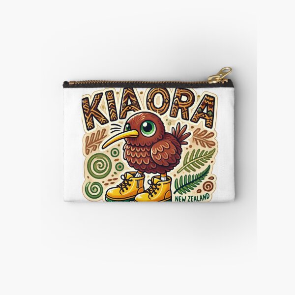 Item preview, Kia Ora with Kiwi and Ferns - Earthy tones designed and sold by 2-Tama-Toi.