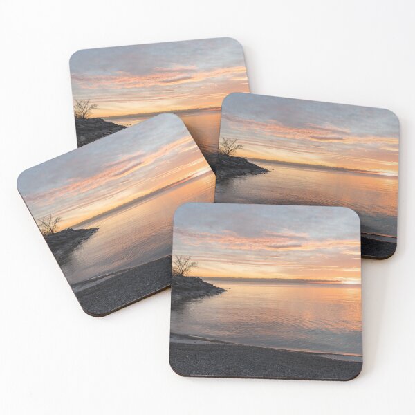Item preview, Glorious Winter Sunrise on the Lakeshore designed and sold by Georgia Mizuleva.