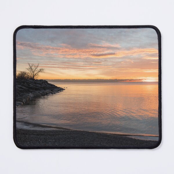 Item preview, Glorious Winter Sunrise on the Lakeshore designed and sold by Georgia Mizuleva.
