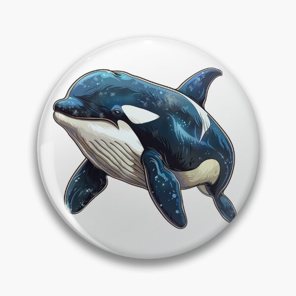 Item preview, blue whale designed and sold by Stickermagician.