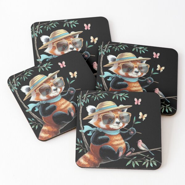 Item preview, Funny Red panda in a hat designed and sold by DamioPolArt.