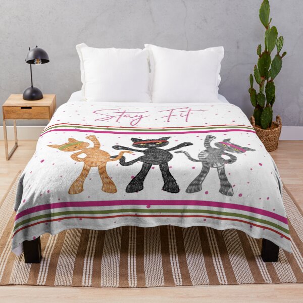 Item preview, Stay Fit Cats designed and sold by Scrabbly Doodles.