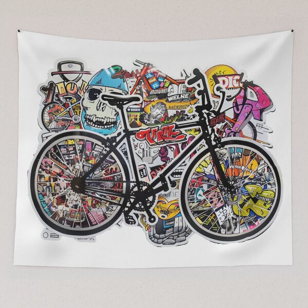 Item preview, bicycle designed and sold by Stickermagician.