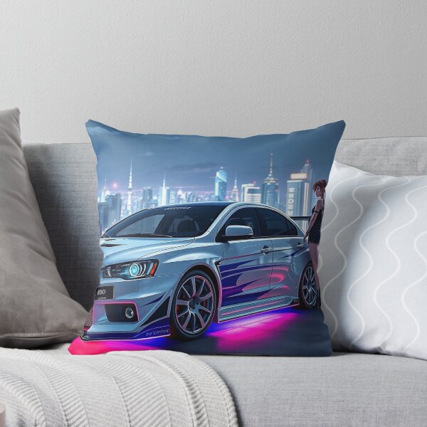 Item preview, Anime/Manga Art: Mitsubishi Evo IX with Woman and Neon Lights designed and sold by Salimgor Hangaround Music.