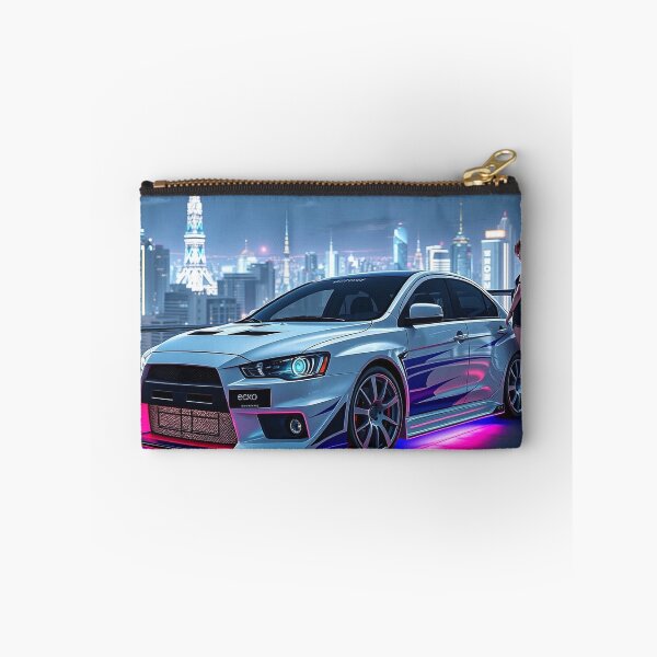 Item preview, Anime/Manga Art: Mitsubishi Evo IX with Woman and Neon Lights designed and sold by Salimgor Hangaround Music.