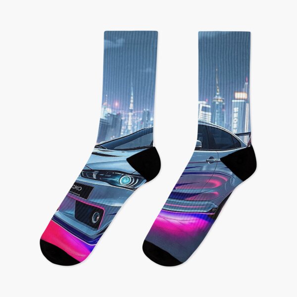 Item preview, Anime/Manga Art: Mitsubishi Evo IX with Woman and Neon Lights designed and sold by Salimgor Hangaround Music.