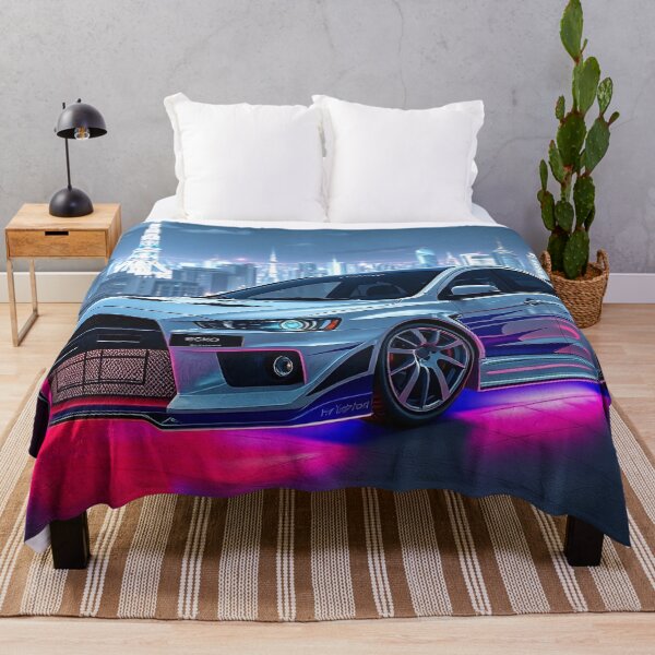 Item preview, Anime/Manga Art: Mitsubishi Evo IX with Woman and Neon Lights designed and sold by Salimgor Hangaround Music.