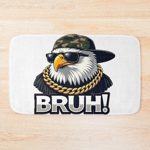Item preview, Hip-Hop Style Eagle Illustration with Gold Chain and Cap designed and sold by Casanova7000.