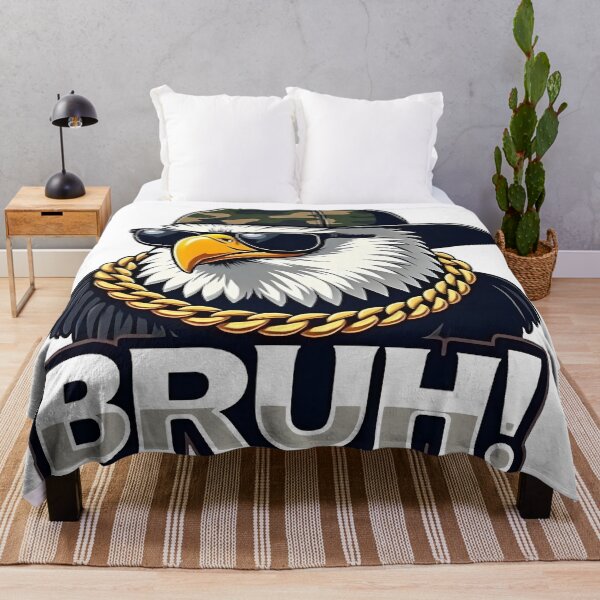 Item preview, Hip-Hop Style Eagle Illustration with Gold Chain and Cap designed and sold by Casanova7000.