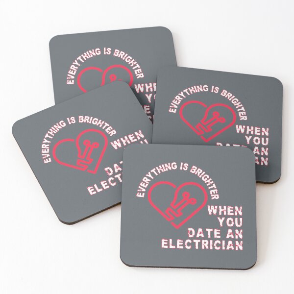 Item preview, Everything is brighter when you date an electrician - funny professions designed and sold by mariya-ivanova.