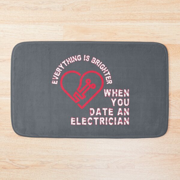 Item preview, Everything is brighter when you date an electrician - funny professions designed and sold by mariya-ivanova.