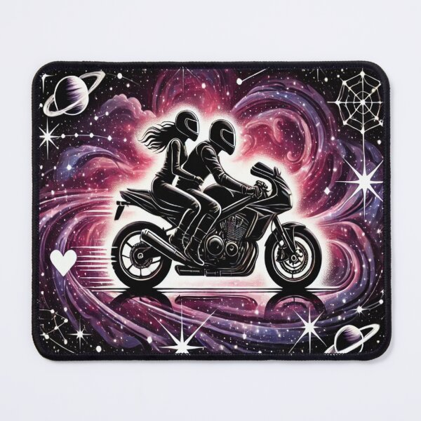 Item preview, LOVE COUPLE ON MOTORBIKE- GALAXY RIDE  designed and sold by Rajasekar.