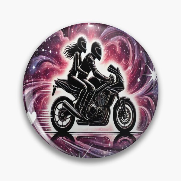 Item preview, LOVE COUPLE ON MOTORBIKE- GALAXY RIDE  designed and sold by Rajasekar.