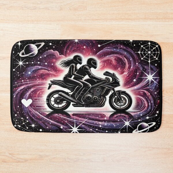 Item preview, LOVE COUPLE ON MOTORBIKE- GALAXY RIDE  designed and sold by Rajasekar.