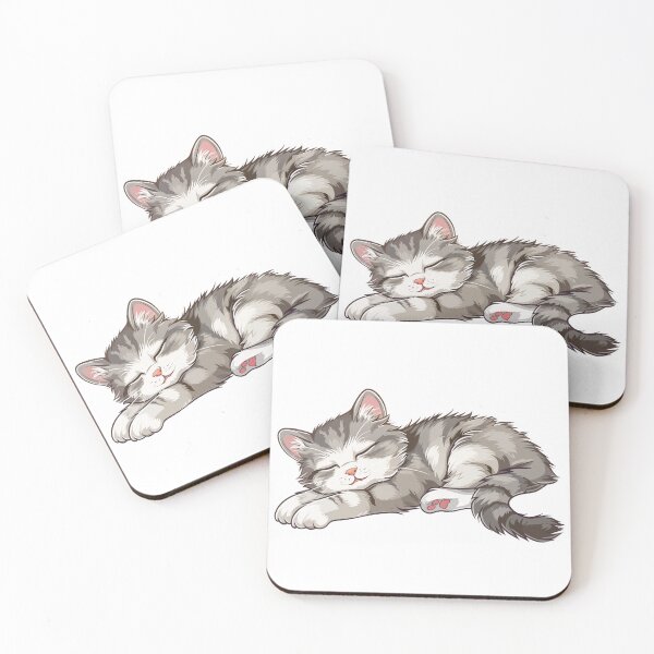 Item preview, Cute cartoon kitten designed and sold by Stickermagician.