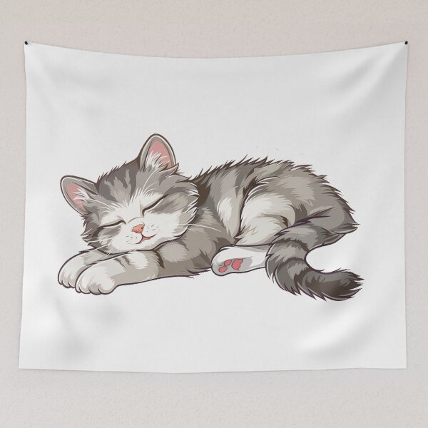 Item preview, Cute cartoon kitten designed and sold by Stickermagician.