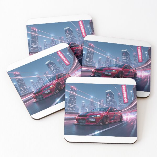 Item preview, Red tuned Mitsubishi Evo IX on the highway designed and sold by Salimgor Hangaround Music.