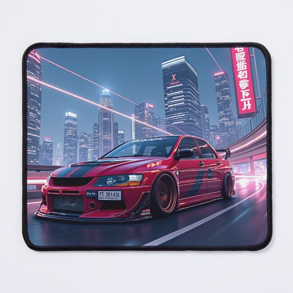 Item preview, Red tuned Mitsubishi Evo IX on the highway designed and sold by Salimgor Hangaround Music.
