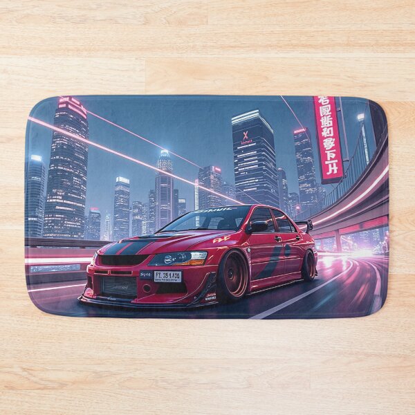 Item preview, Red tuned Mitsubishi Evo IX on the highway designed and sold by Salimgor Hangaround Music.
