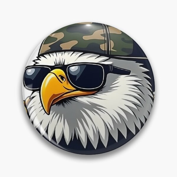 Item preview, Hip-Hop Style Eagle Illustration with Gold Chain and Cap designed and sold by Casanova7000.