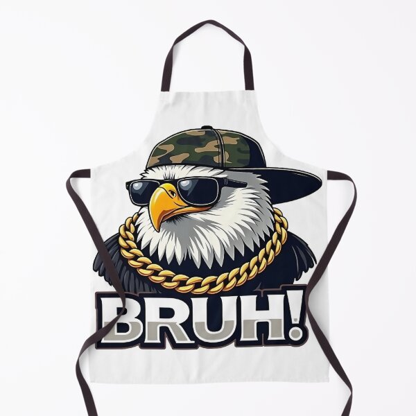 Item preview, Hip-Hop Style Eagle Illustration with Gold Chain and Cap designed and sold by Casanova7000.