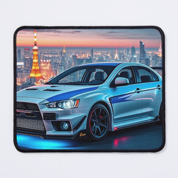 Item preview, Mitsubishi Evo IX on the parking garage – Blue Neon Lights designed and sold by Salimgor Hangaround Music.