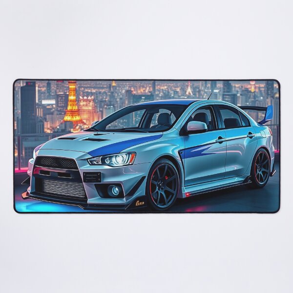 Item preview, Mitsubishi Evo IX on the parking garage – Blue Neon Lights designed and sold by Salimgor Hangaround Music.