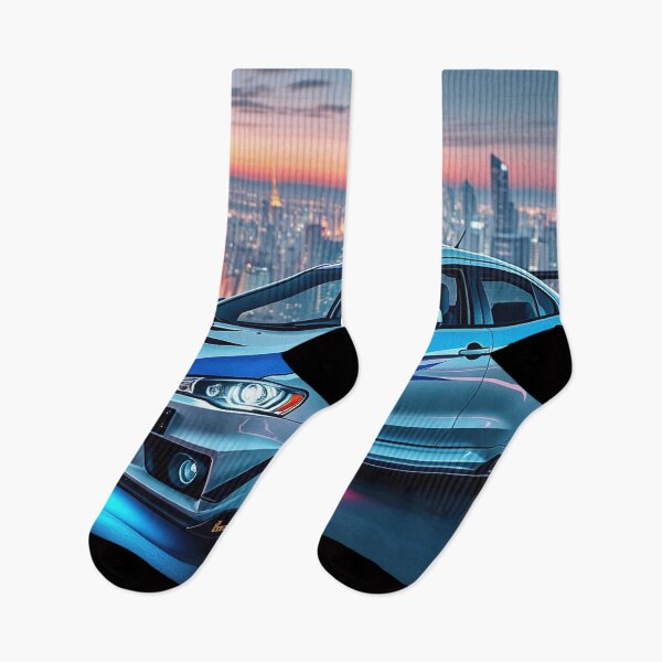 Item preview, Mitsubishi Evo IX on the parking garage – Blue Neon Lights designed and sold by Salimgor Hangaround Music.