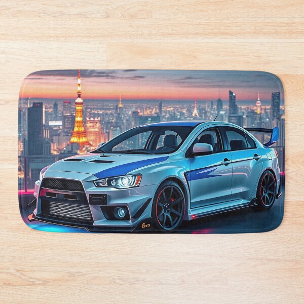 Item preview, Mitsubishi Evo IX on the parking garage – Blue Neon Lights designed and sold by Salimgor Hangaround Music.