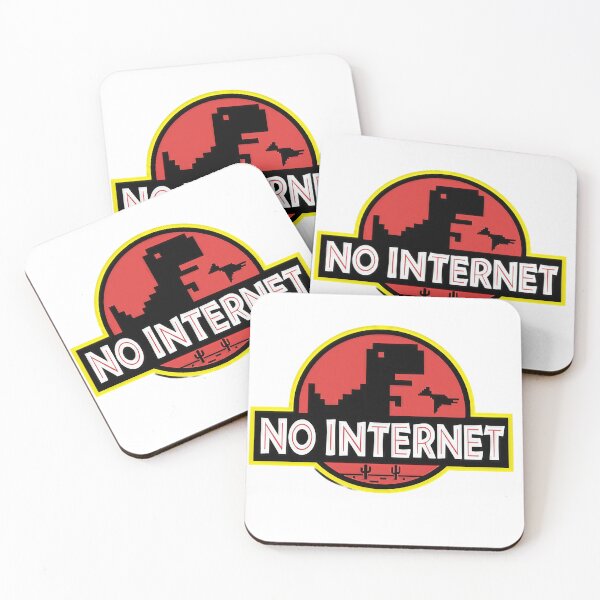 Item preview, No internet Jurassic 404 Error designed and sold by LuizSilva1983.