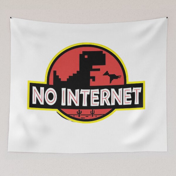Item preview, No internet Jurassic 404 Error designed and sold by LuizSilva1983.