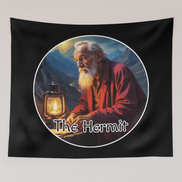 Item preview, Major Arcana Tarot Cards - The Hermit Master with Vintage Lantern designed and sold by Pixel Waite.