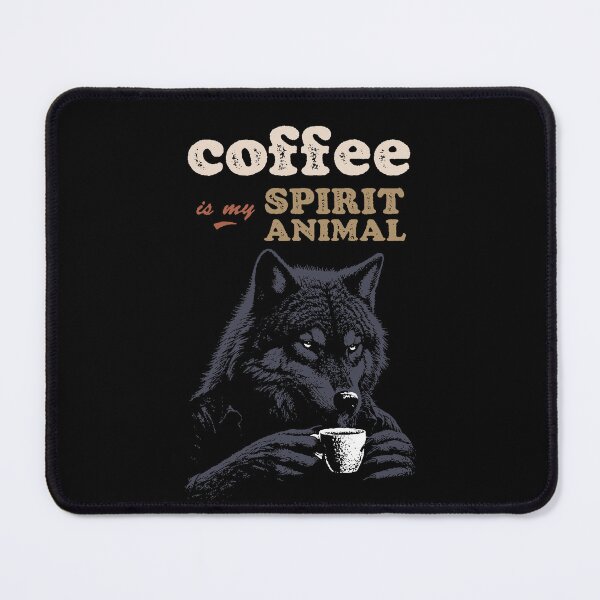 Item preview, Wolf: Coffee is my spirit animal designed and sold by Syahrasi.