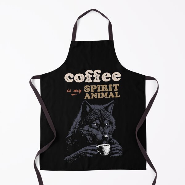 Item preview, Wolf: Coffee is my spirit animal designed and sold by Syahrasi.