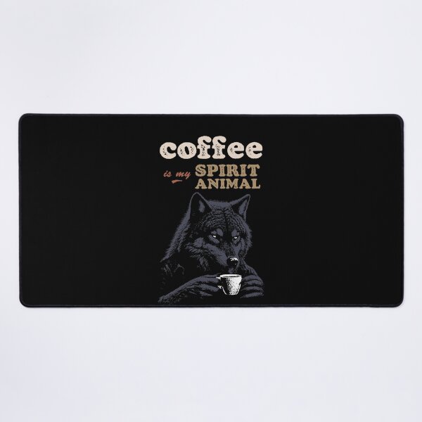Item preview, Wolf: Coffee is my spirit animal designed and sold by Syahrasi.